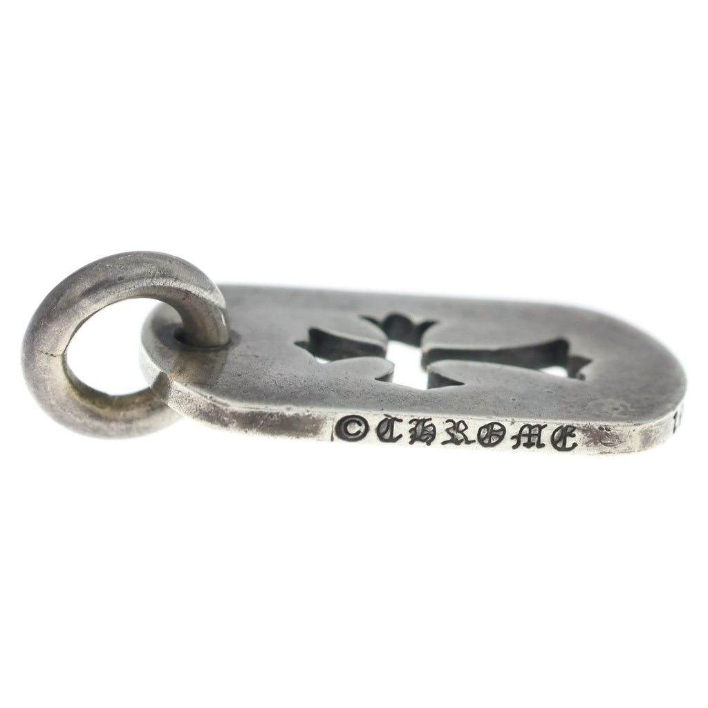 CHROME HEARTS(クロムハーツ) D TAG SML CO CRS カットアウトクロスドッグタグ スモール ペンダントトップ シルバー BCA242