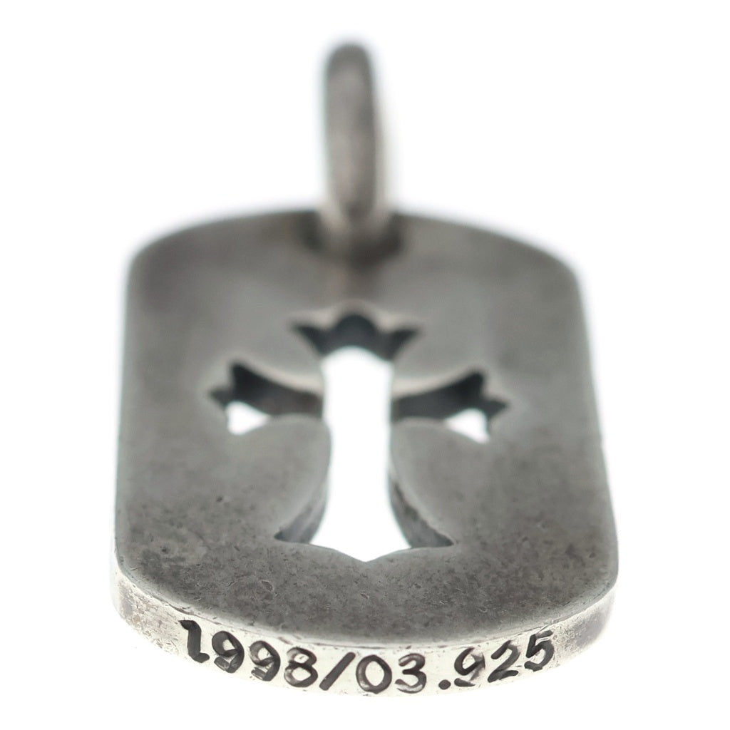 CHROME HEARTS(クロムハーツ) D TAG SML CO CRS カットアウトクロスドッグタグ スモール ペンダントトップ シルバー BCA242
