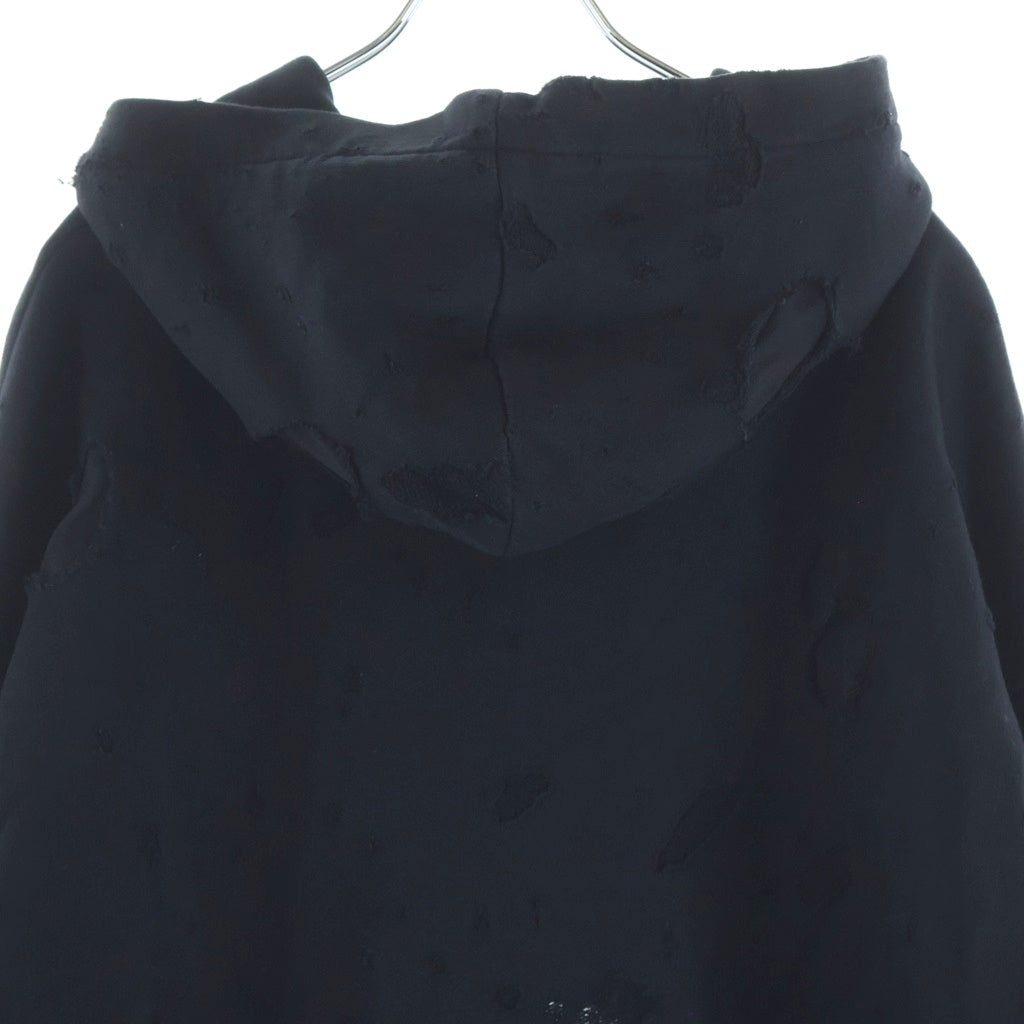 GIVENCHY(ジバンシィ) REGULAR FIT デストロイ フロントロゴ プルオーバースウェットパーカー BMJ03H3Y42