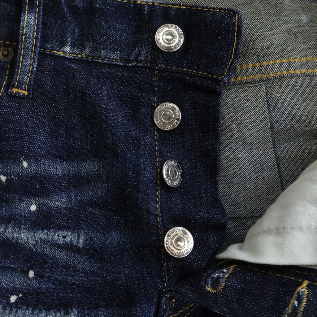 DSQUARED2(ディースクエアード) SUPER TWINKY JEAN スーパートゥインキー スキニーデニムパンツ インディゴ S74LB1192 S30789