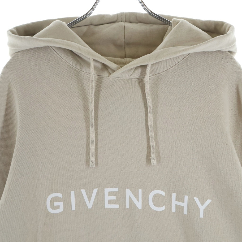 GIVENCHY(ジバンシィ) フロントロゴ プルオーバースウェットパーカー ベージュ BMJOHC3YAC