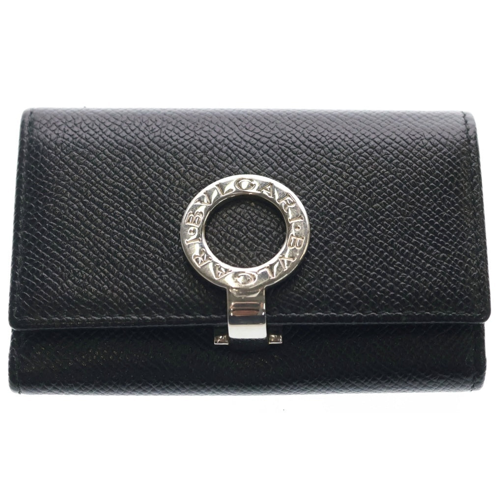 BVLGARI(ブルガリ) 6連キーケース レザー ブラック SV金具