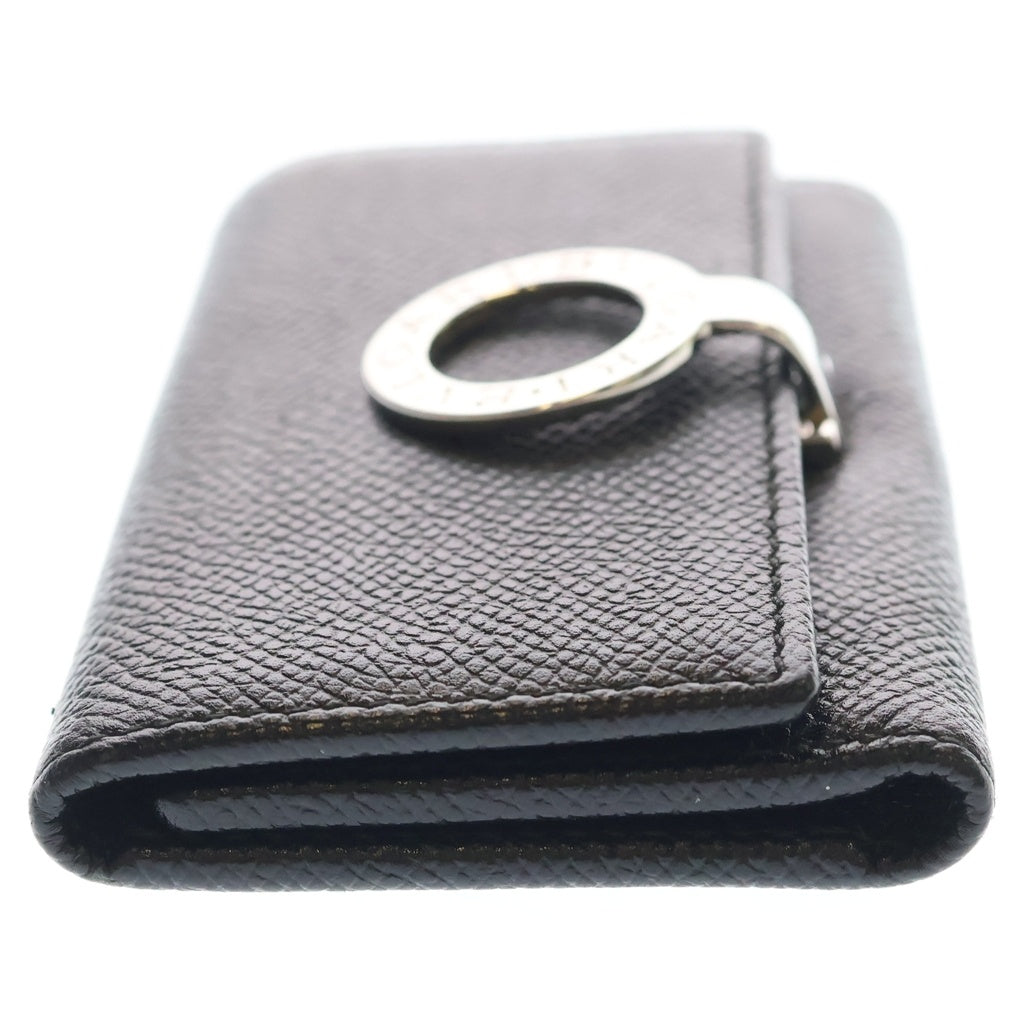 BVLGARI(ブルガリ) 6連キーケース レザー ブラック SV金具
