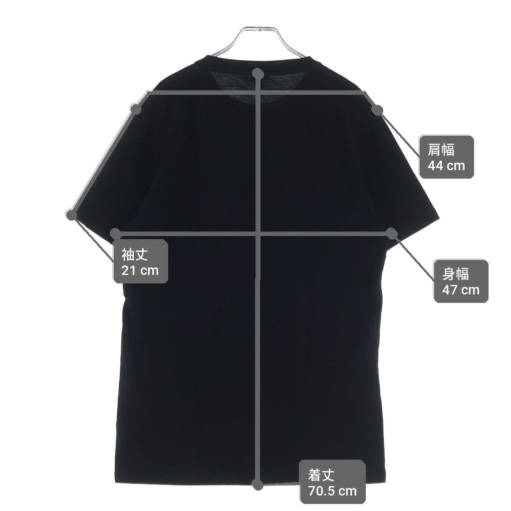 LOEWE(ロエベ) アナグラムプリント クルーネック半袖カットソーTシャツ ブラック H526Y22X75