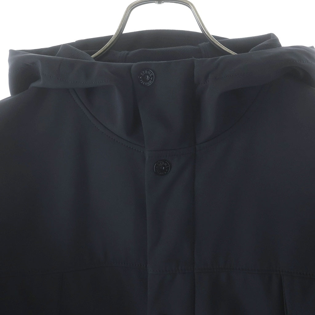 STONE ISLAND(ストーンアイランド) LIGHT SOFT SHELL ライトソフトシェル ジップアップフーデットジャケット ブラック 801540227