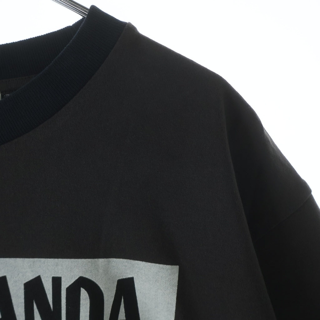Acne Studios(アクネ ストゥディオズ) 20SS Propaganda Erice Magazine TEE 半袖Tシャツ カットソー ブラウン/ブラック