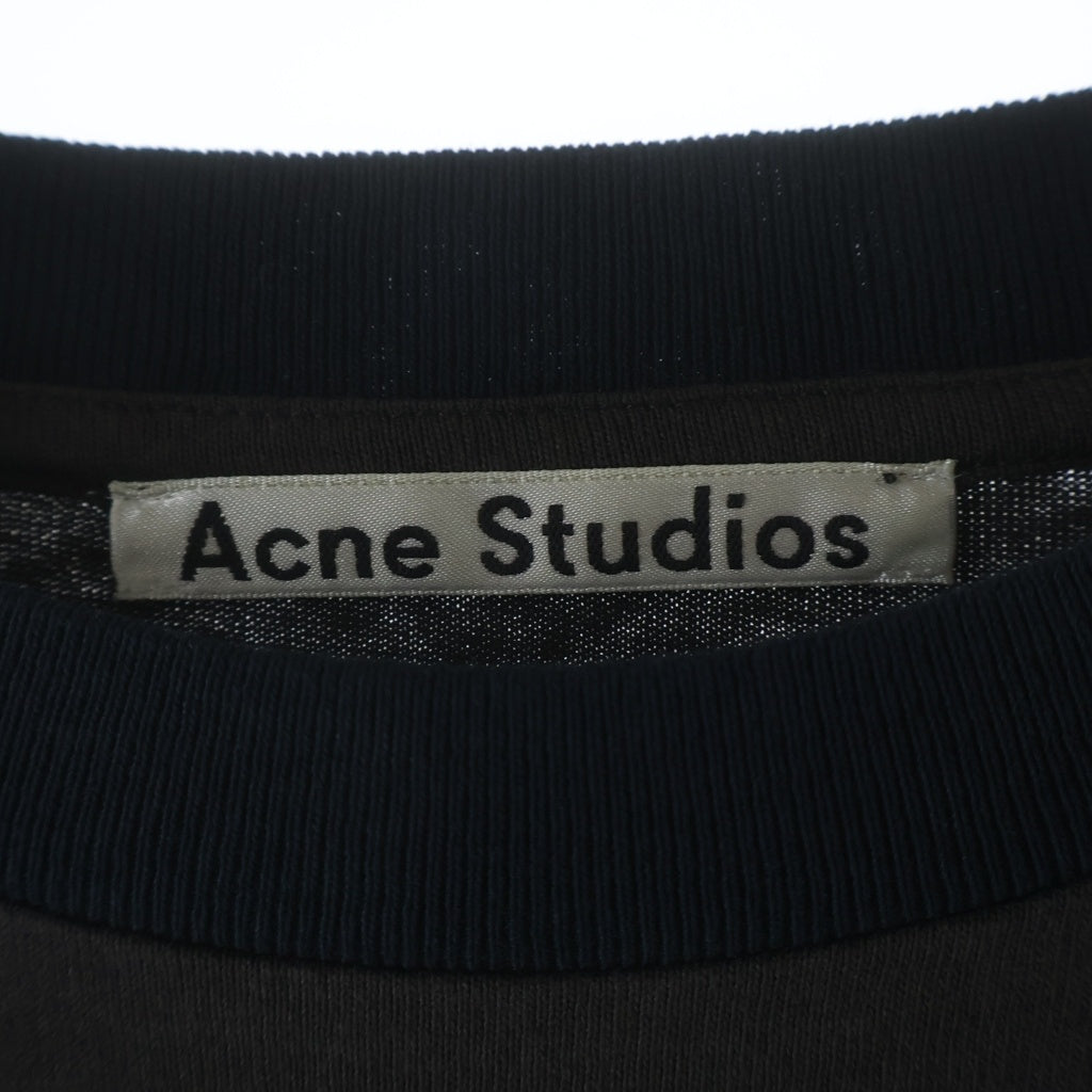 Acne Studios(アクネ ストゥディオズ) 20SS Propaganda Erice Magazine TEE 半袖Tシャツ カットソー ブラウン/ブラック