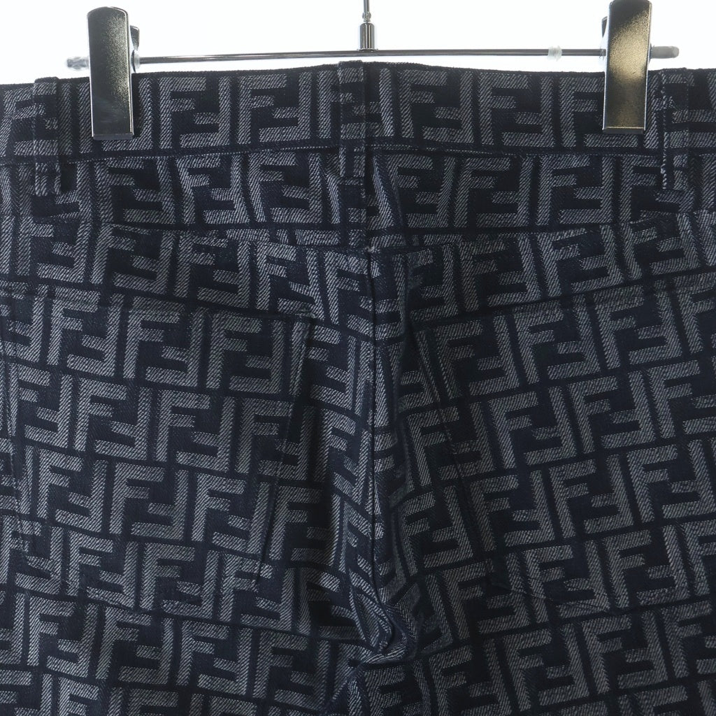 FENDI(フェンディ) ズッカ コットンデニムパンツ インディゴ FLP302 AMZ3