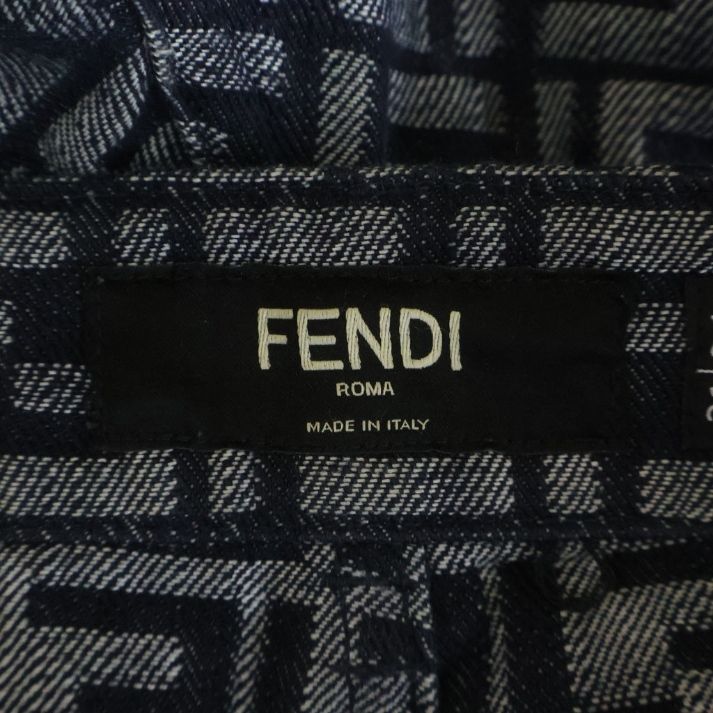 FENDI(フェンディ) ズッカ コットンデニムパンツ インディゴ FLP302 AMZ3