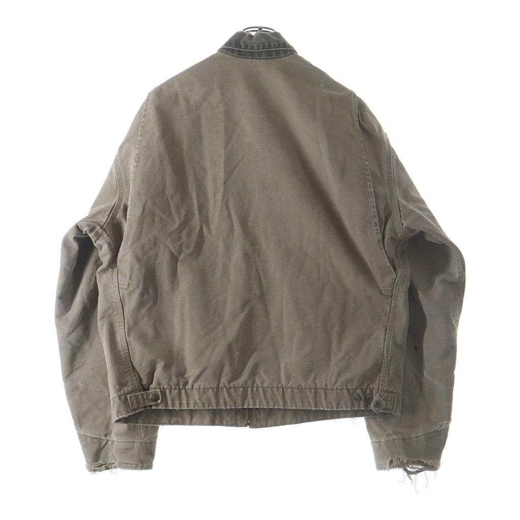 CARHARTT(カーハート) 00s 裏地ブランケット ロゴ刺繍 デトロイトジャケット ブラウン J97 8DL