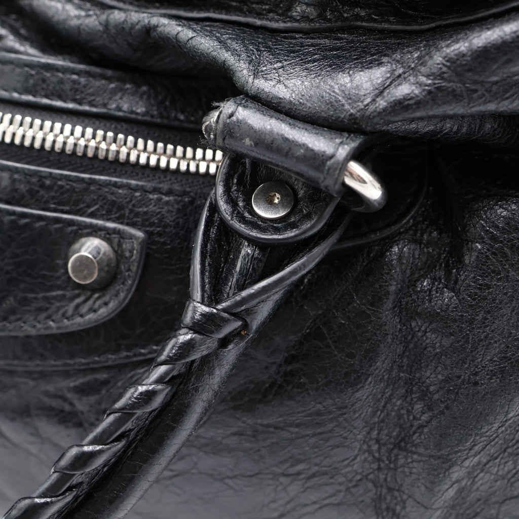 BALENCIAGA(バレンシアガ) LE CITY シティ ミディアムレザーバック ブラック 823058-1000 レディース