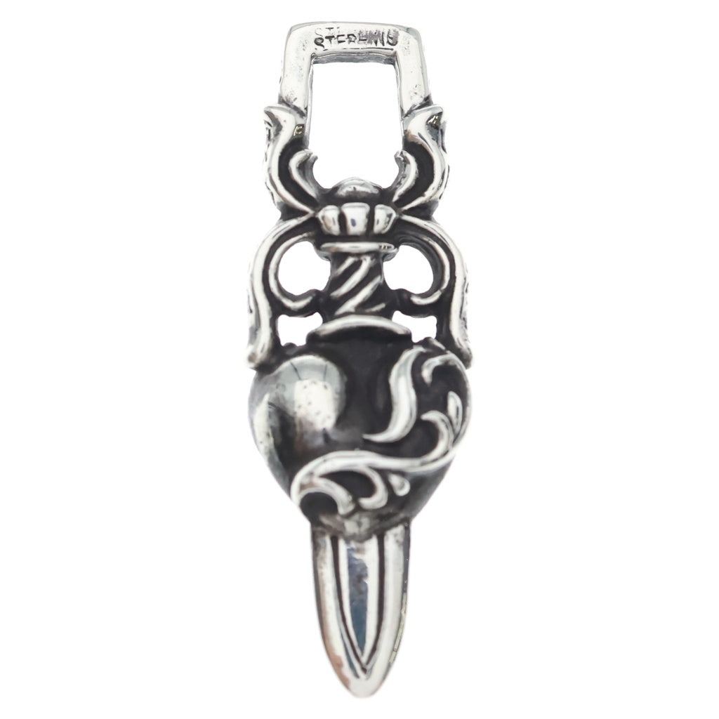 CHROME HEARTS(クロムハーツ) DAGGER HEART ダガーハート ペンダントトップ シルバー BCA243