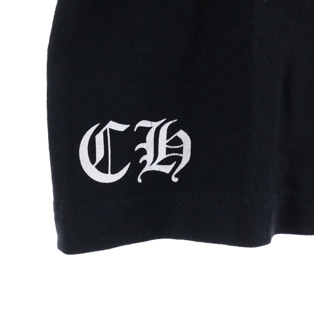 CHROME HEARTS(クロムハーツ) OLD CHプラス スクロールロゴプリント 半袖Tシャツ カットソー ブラック
