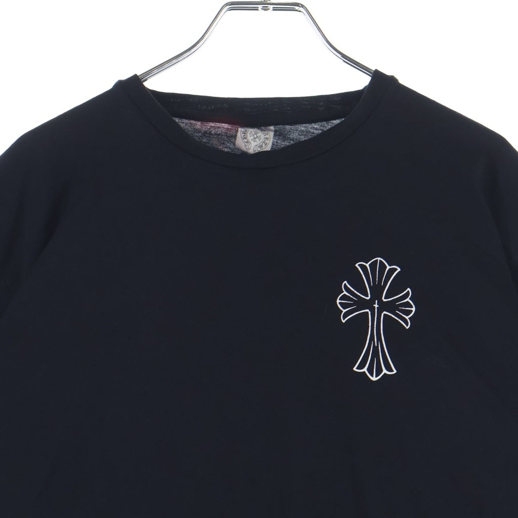 CHROME HEARTS(クロムハーツ) OLD CH CRS TEE オールド バックCHクロスプリント クルーネック 半袖Tシャツ カットソー ブラック