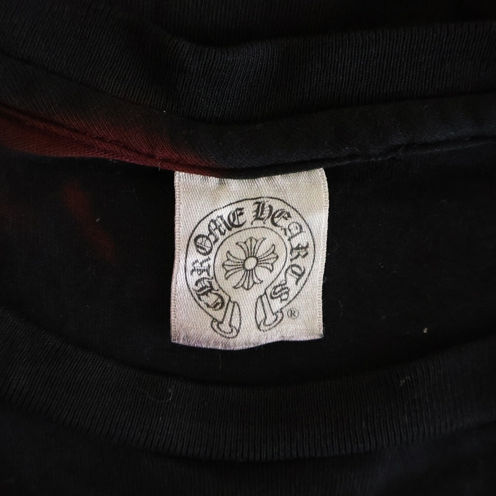 CHROME HEARTS(クロムハーツ) OLD CH CRS TEE オールド バックCHクロスプリント クルーネック 半袖Tシャツ カットソー ブラック