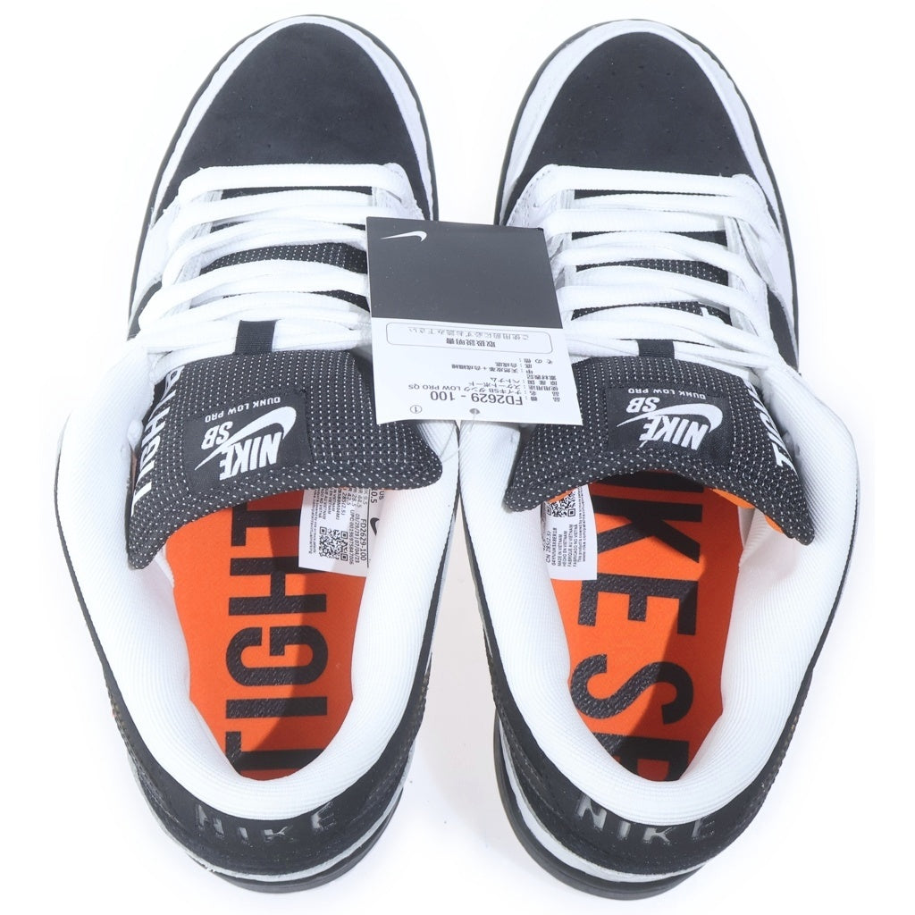 NIKE(ナイキ) ×TIGHTBOOTH SB Dunk Low Pro QS SB ダンク ロー プロ QS ローカットシューズ スニーカー US10.5/28.5cm ブラック/ホワイト