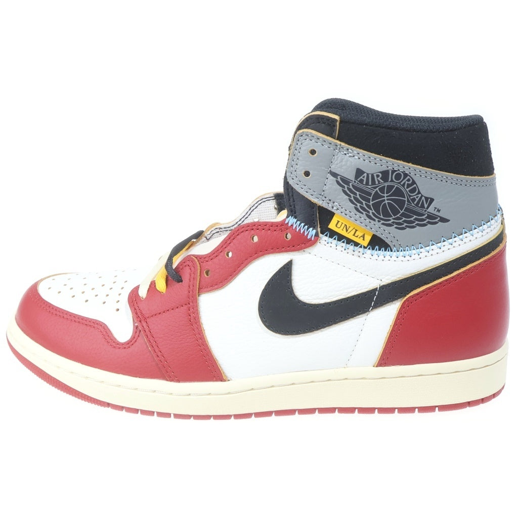 NIKE(ナイキ) ×UNION AIR JORDAN 1 RETRO HIGH OG CHICAGO ユニオン エアジョーダン1 ハイカットスニーカー レッド US10.5/28.5cm HV8563-600