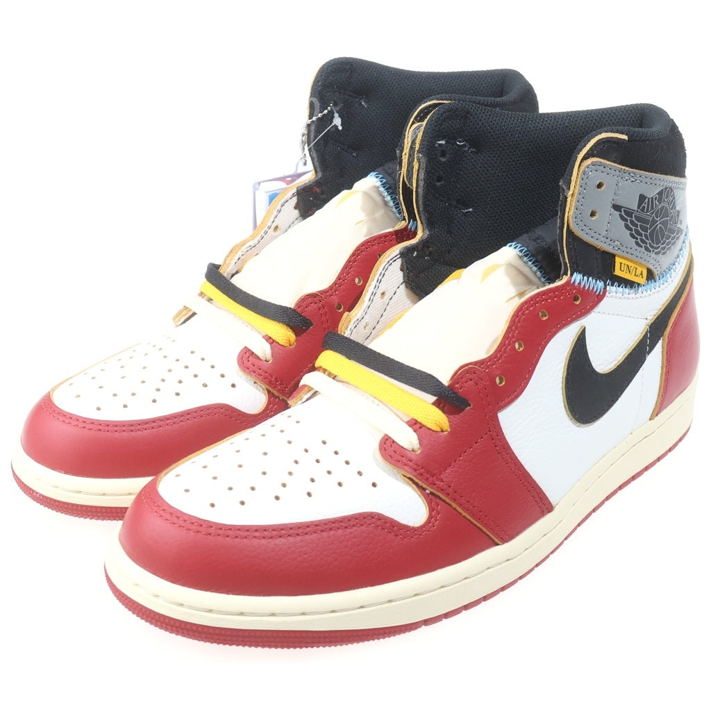 NIKE(ナイキ) ×UNION AIR JORDAN 1 RETRO HIGH OG CHICAGO ユニオン エアジョーダン1 ハイカットスニーカー レッド US10.5/28.5cm HV8563-600