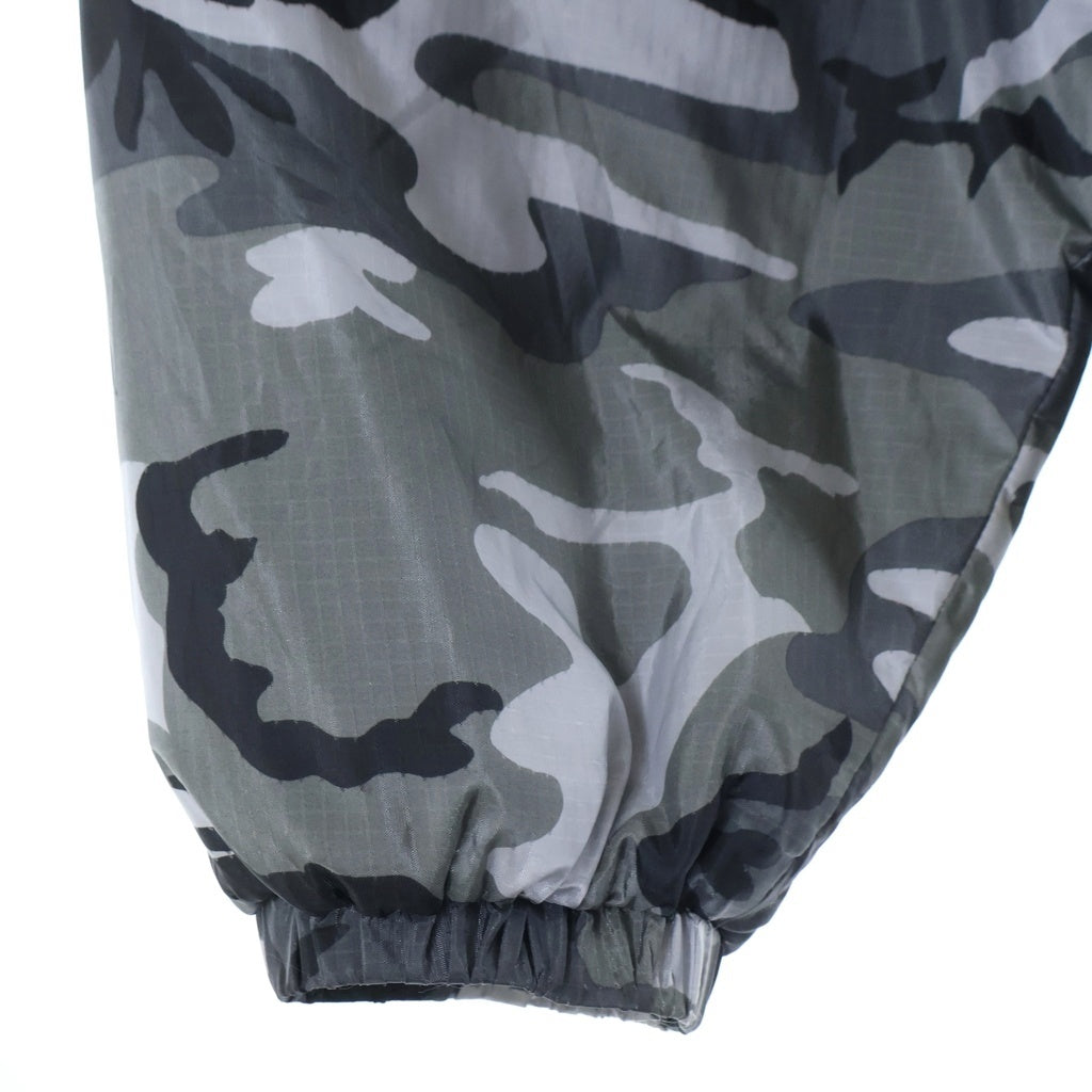 CELINE(セリーヌ) 22AW Camouflage Pattern Half Zip Nylon Jacket カモフラ柄 ハーフジップナイロンジャケット グレー 2W732153Q