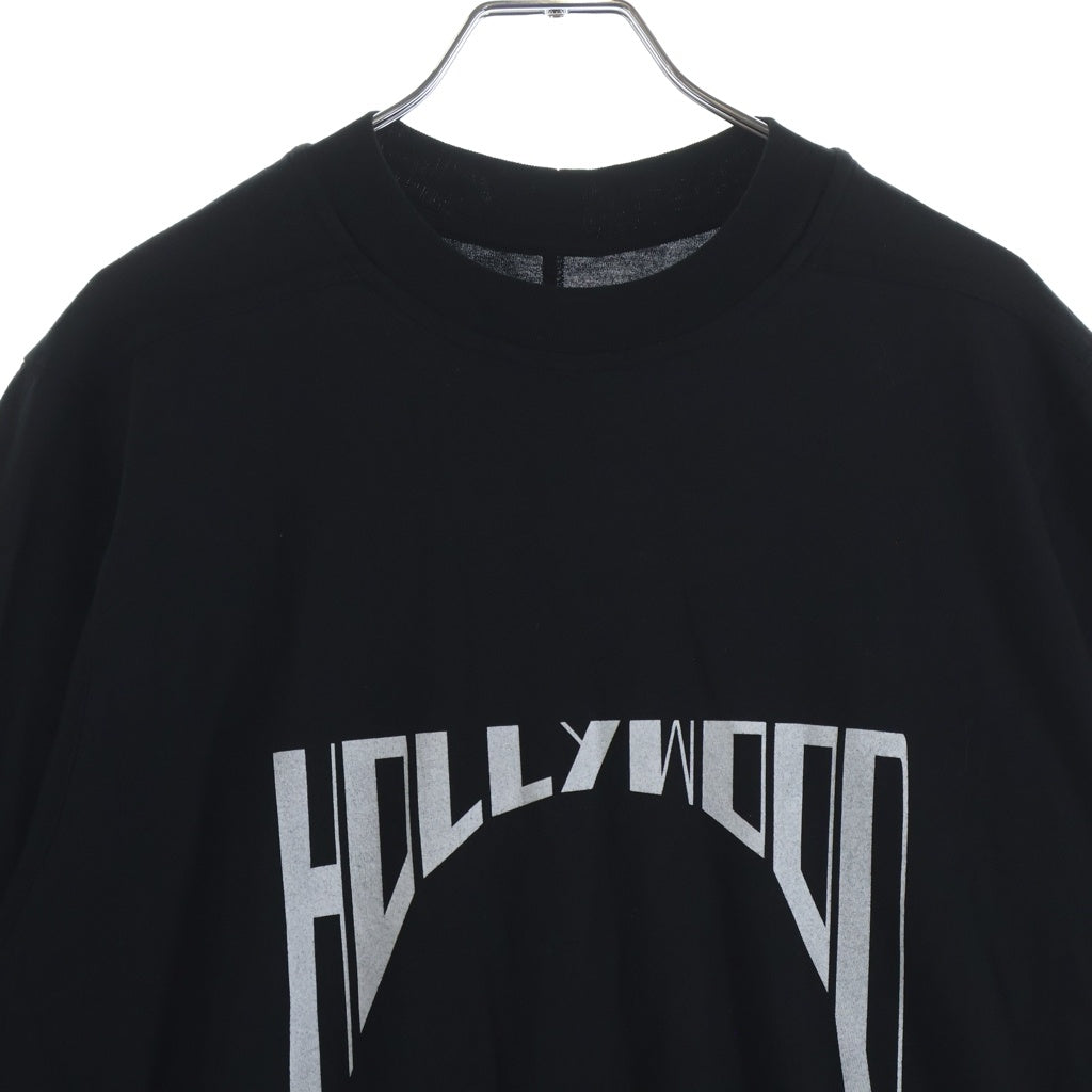 DRKSHDW(ダークシャドウ) 25SS HOLLYWOOD JUMBO T-SHIRT ハリウッド ジャンボ クルーネック半袖カットソーTシャツ ブラック DS01E3204-RNEP2