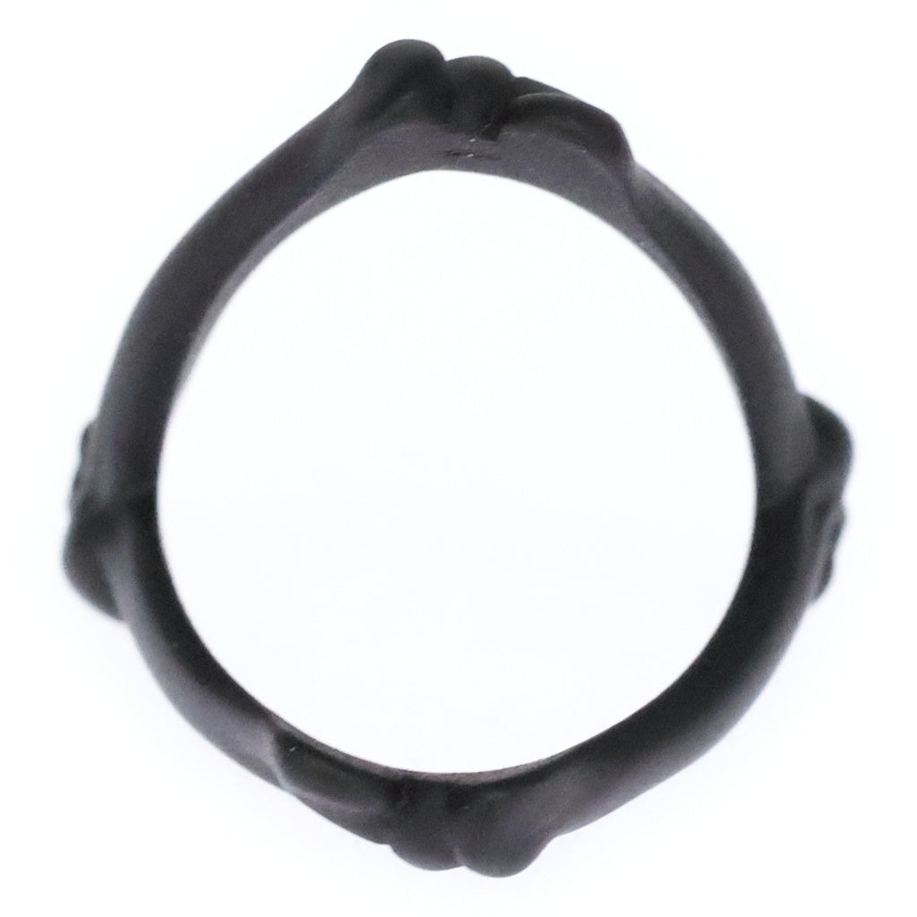 TAKAHIROMIYASHITA The SoloIst.(タカヒロミヤシタザソロイスト) BONE SHAPED VICTORY RING ボーンシェイプ ヴィクトリーリング ブラック SA.0063AW23