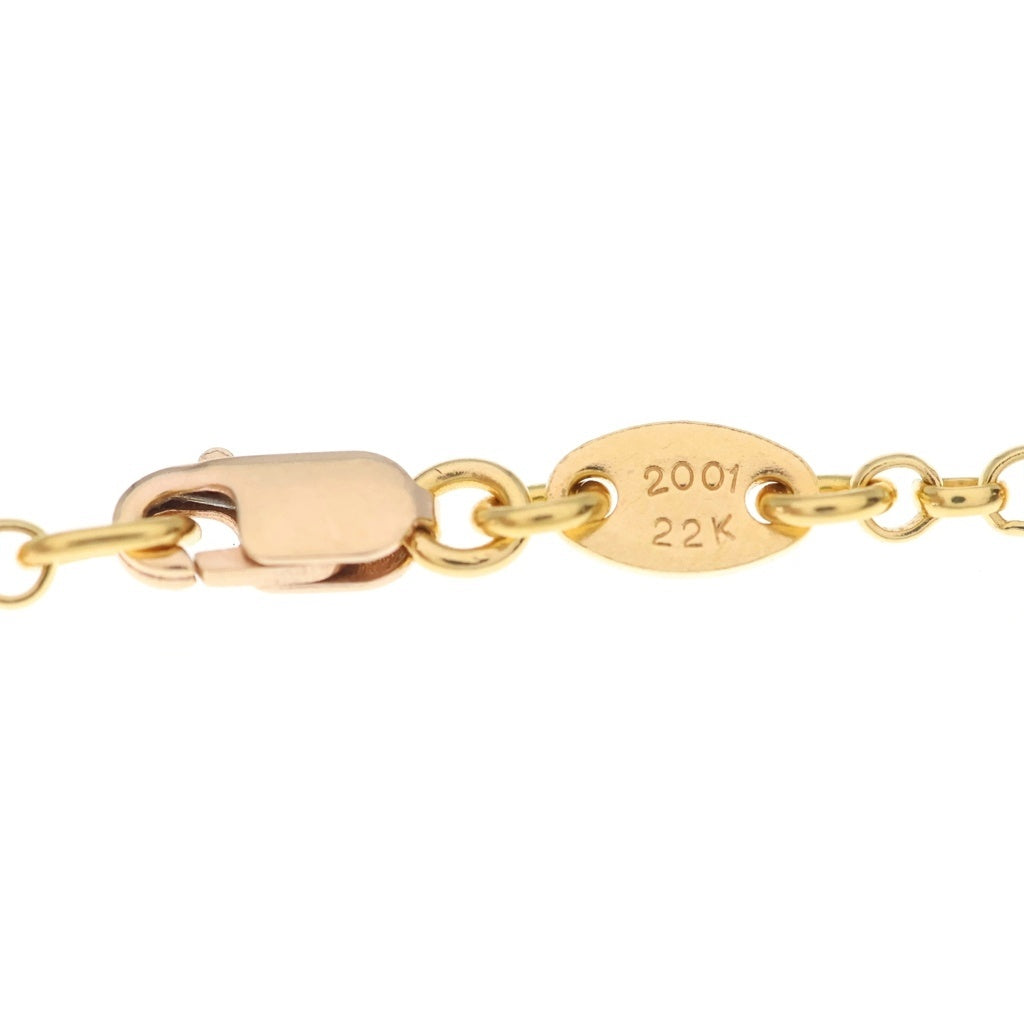 CHROME HEARTS(クロムハーツ) 22K NECKCHAIN R18 ロールチェーンネックレス 18inch ゴールド BCA010