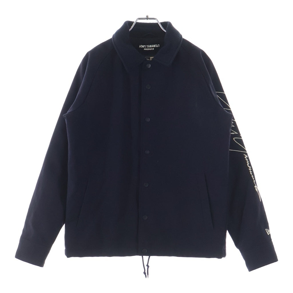 Yohji Yamamoto(ヨウジヤマモト) ×NEW ERA WOOL COACH JACKET ニューエラ ウールコーチジャケット ネイビー FR-Y30-145