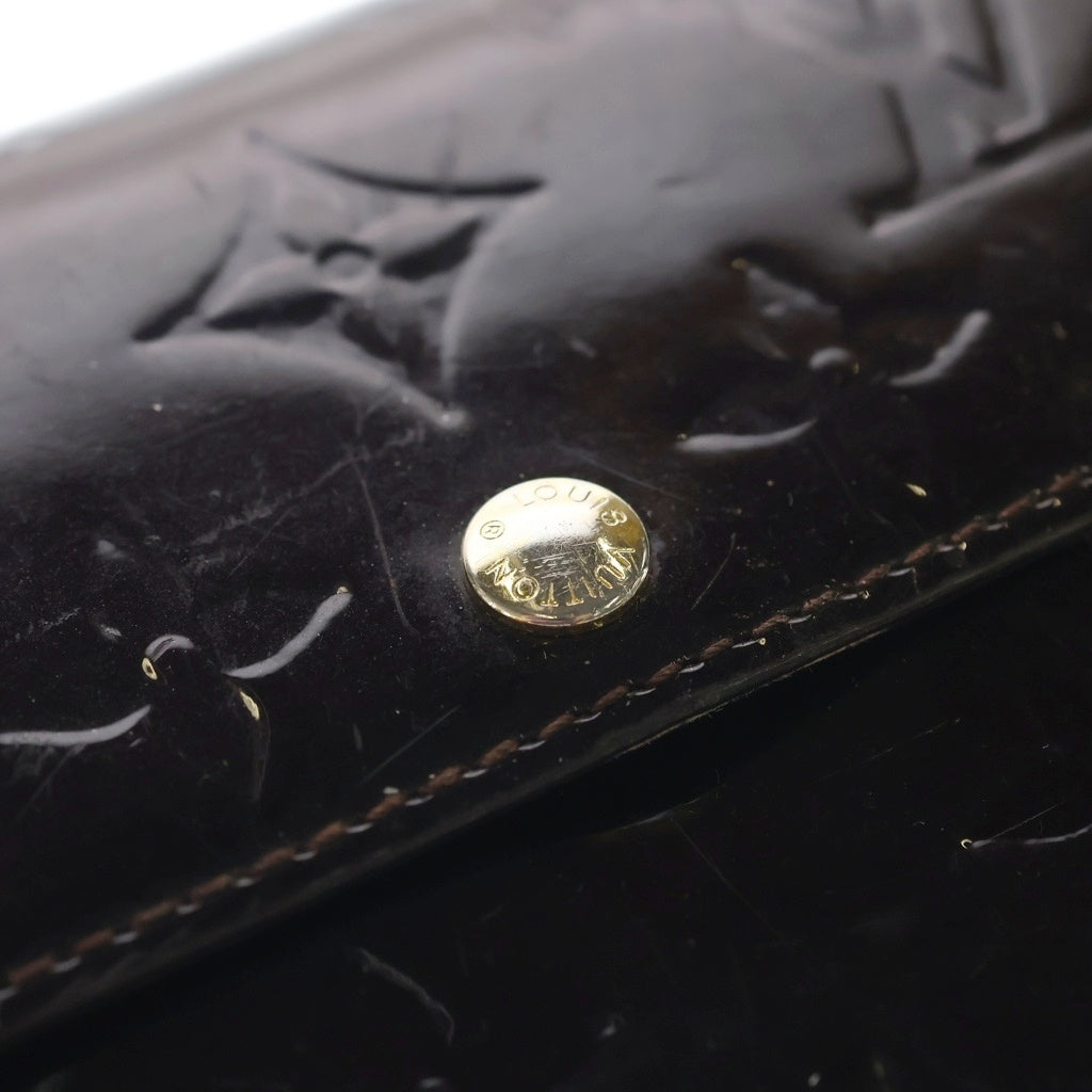LOUIS VUITTON(ルイヴィトン) モノグラムヴェルニ ポルトフォイユ・サラ 長財布 アマラント レディース