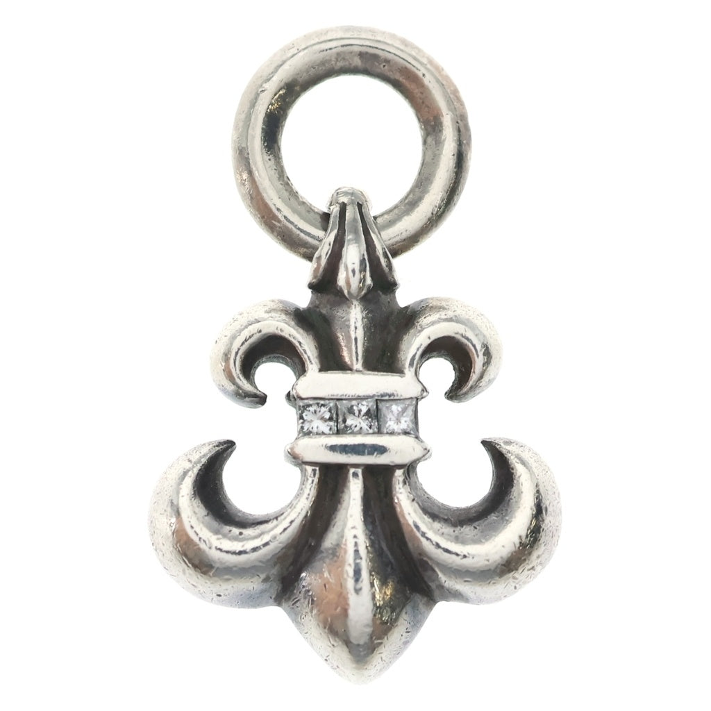 CHROME HEARTS(クロムハーツ) BS FLUER CHARM BSフレア チャーム バケットダイヤ ネックレストップ シルバー BCA423