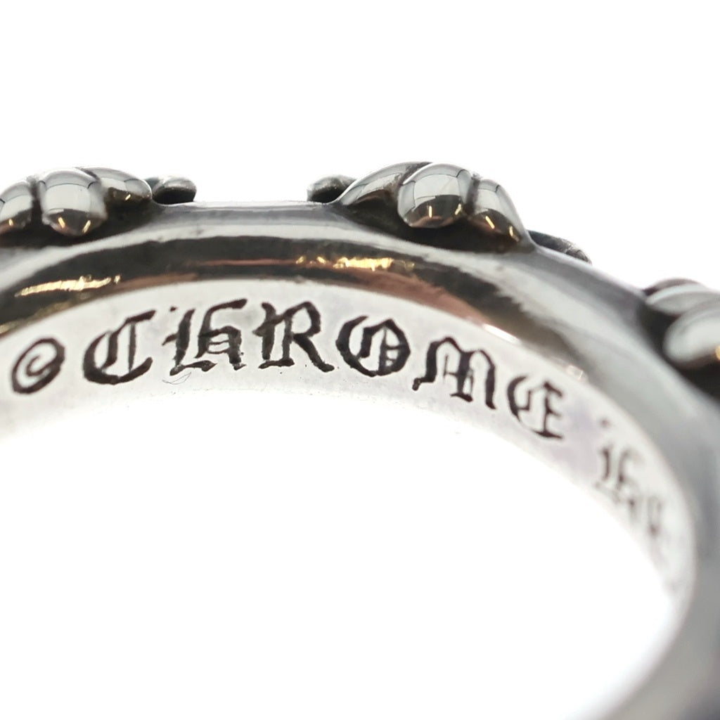 CHROME HEARTS(クロムハーツ) CROSS BAND A/DIA クロスバンド 8ポイントダイヤ リング シルバー