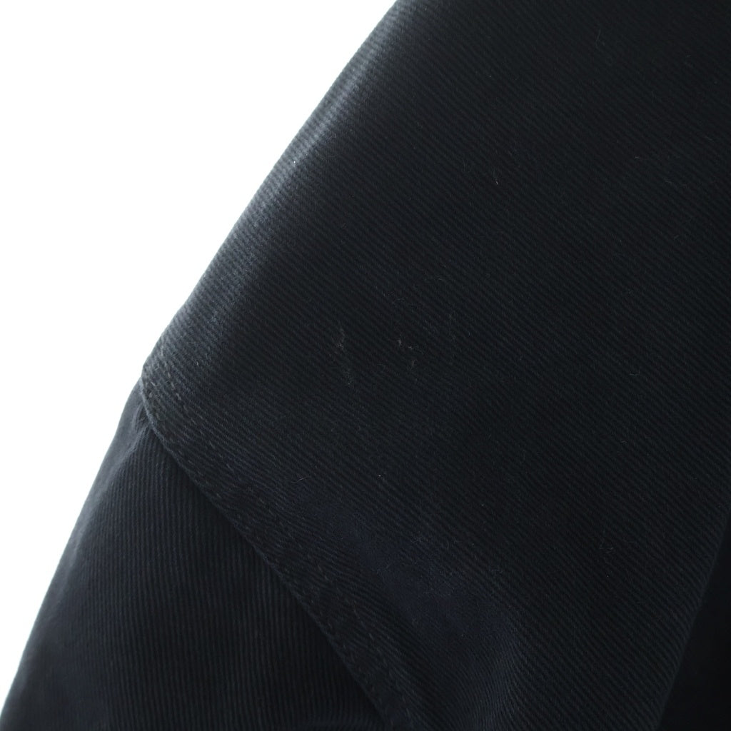 BALENCIAGA(バレンシアガ) オーバーサイズ テープロゴデニムジャケット ブラック 736738 TNW11