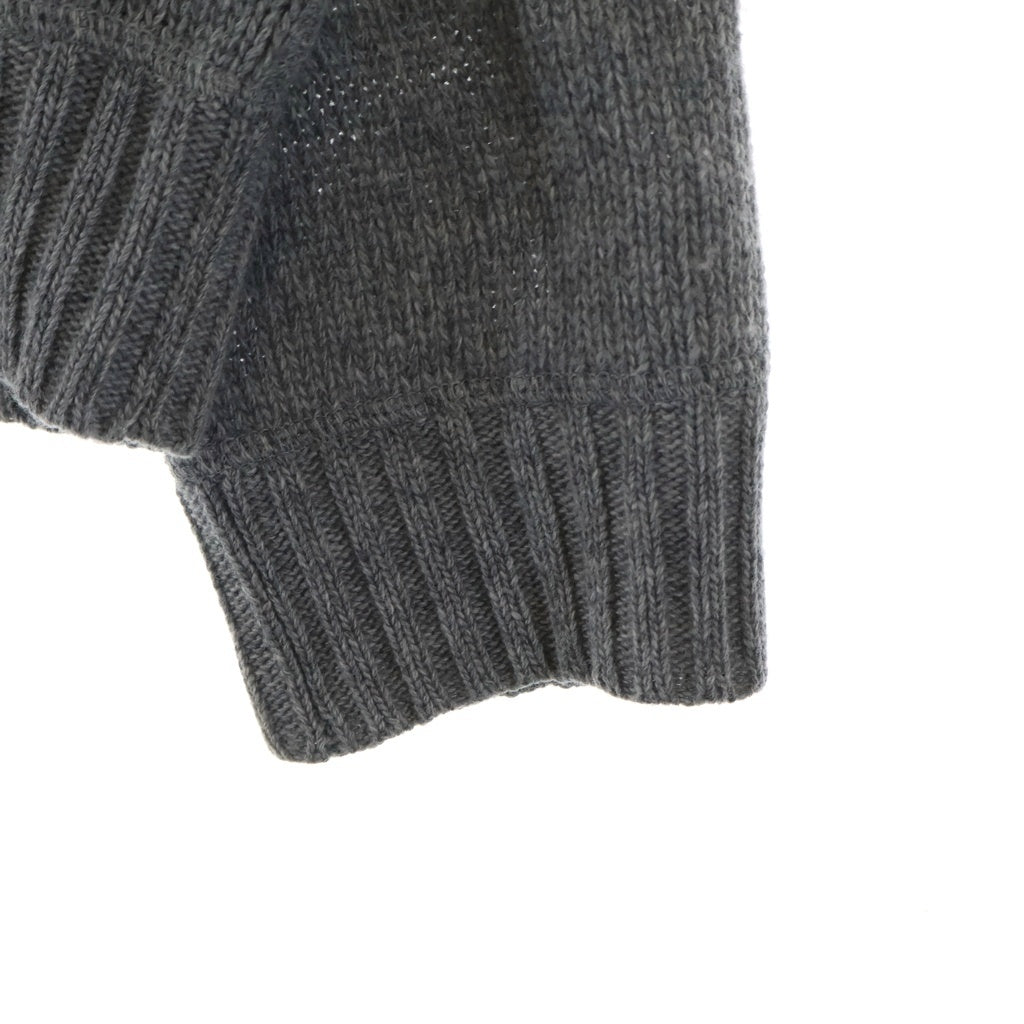 PRADA(プラダ) 20AW カシミヤ混ロゴクルーネックニット グレー UMB223 S211 1YMW