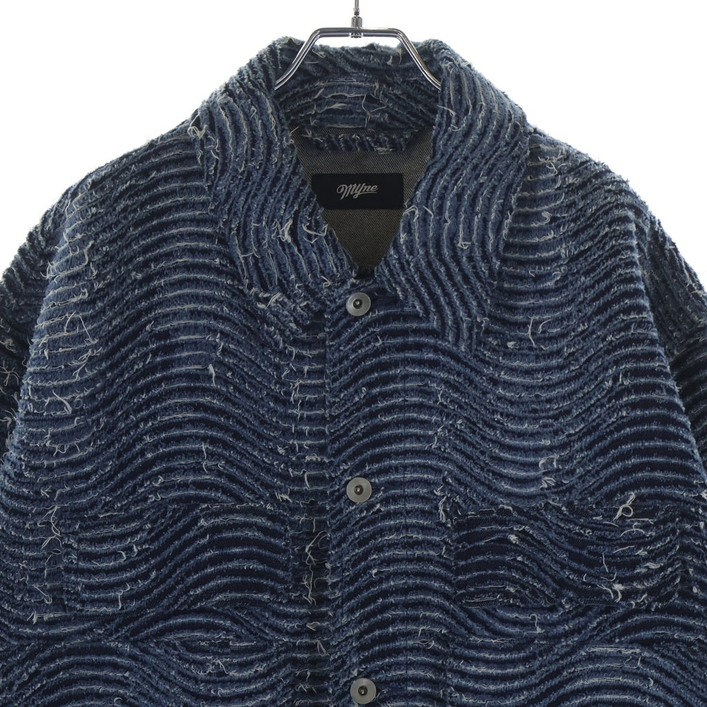 MYne(マイン) 23SS Wave Denim Jacket ウェーブデニムジャケット インディゴ