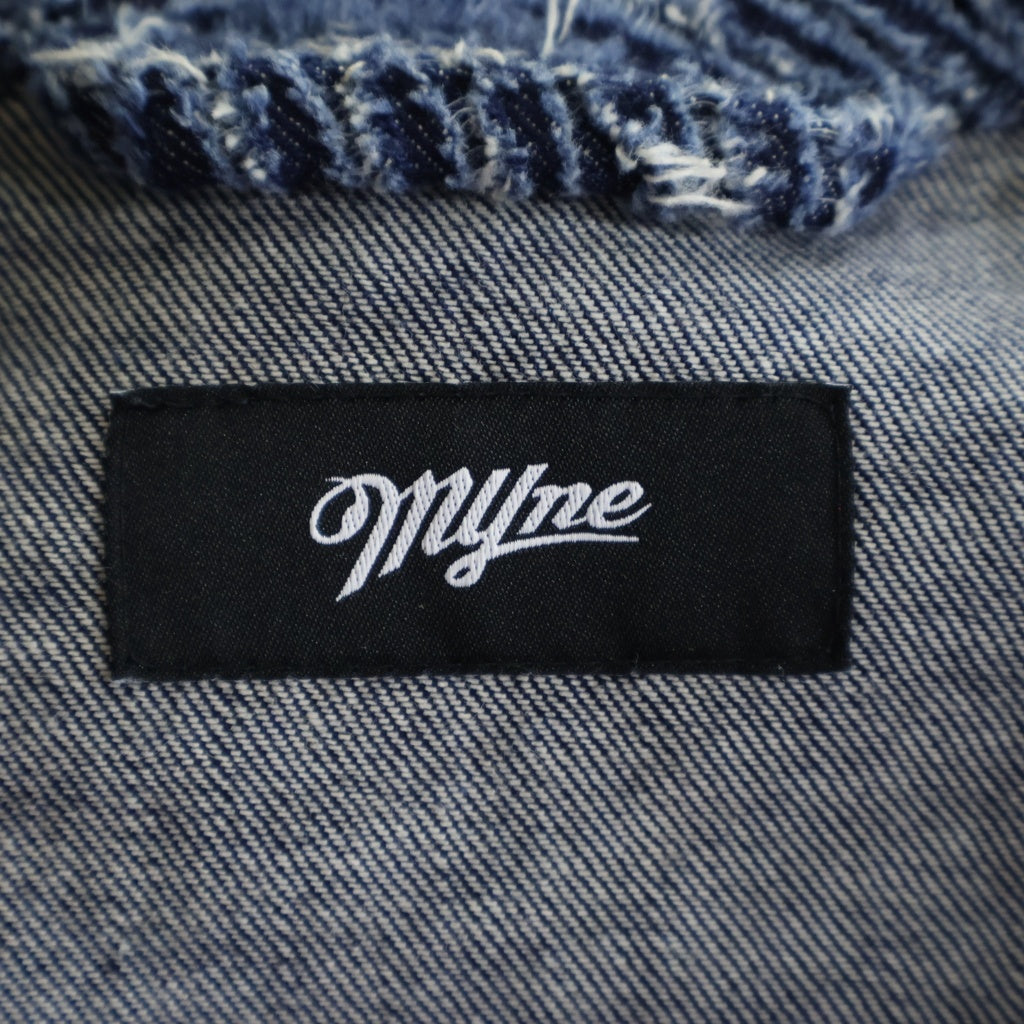 MYne(マイン) 23SS Wave Denim Jacket ウェーブデニムジャケット インディゴ