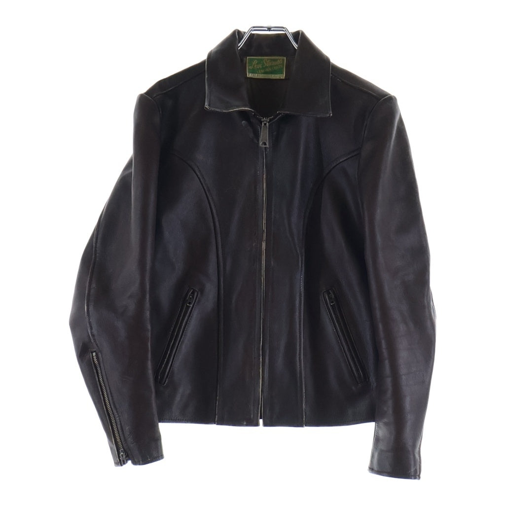 Levi's(リーバイス) カウレザー シングルライダースジャケット ブラウン J34140