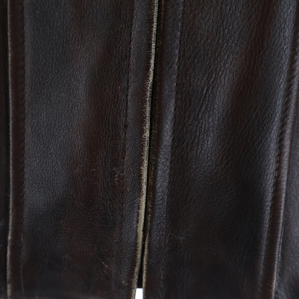 Levi's(リーバイス) カウレザー シングルライダースジャケット ブラウン J34140