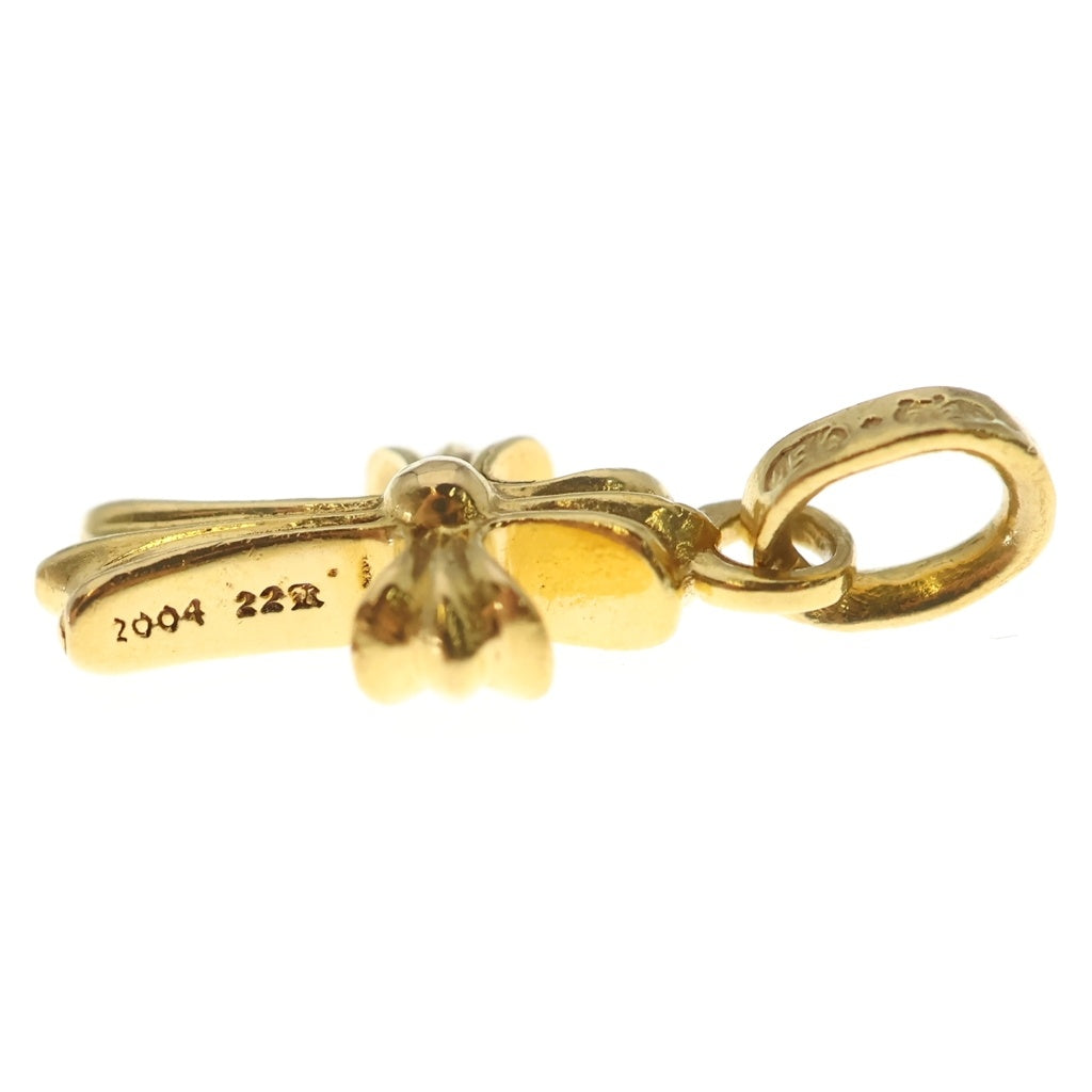 CHROME HEARTS(クロムハーツ) 22K CRS BBYFAT P/DIA ベイビーファットクロス PAVEダイヤ ペンダントトップ ゴールド BCA035