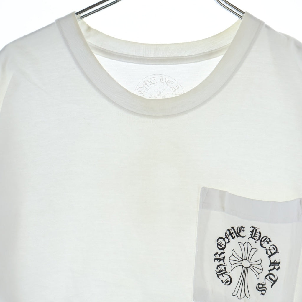 CHROME HEARTS(クロムハーツ) SH S/S バックCH クロス ホースシュー プリント 半袖Tシャツ カットソー ホワイト