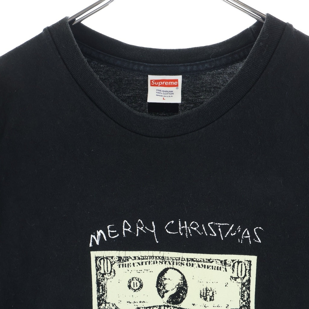 SUPREME(シュプリーム) 21AW Spend It Tee ドルグラフィックプリント半袖Tシャツ ブラック カットソー