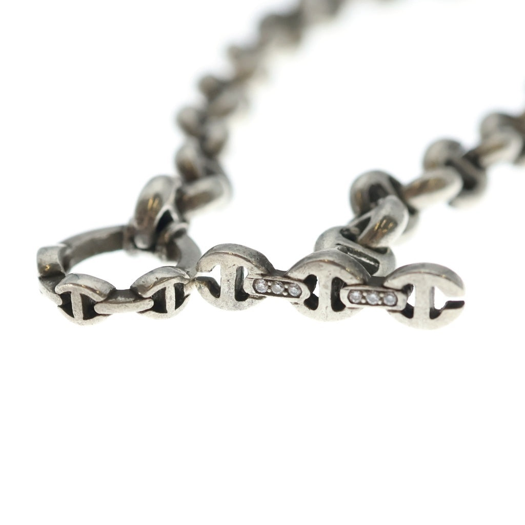 HOORSENBUHS(ホーセンブース) 5MM OPEN-LINK BRACEKET 5ミリ オープンリンク ブレスレット シルバー 6Pダイヤ