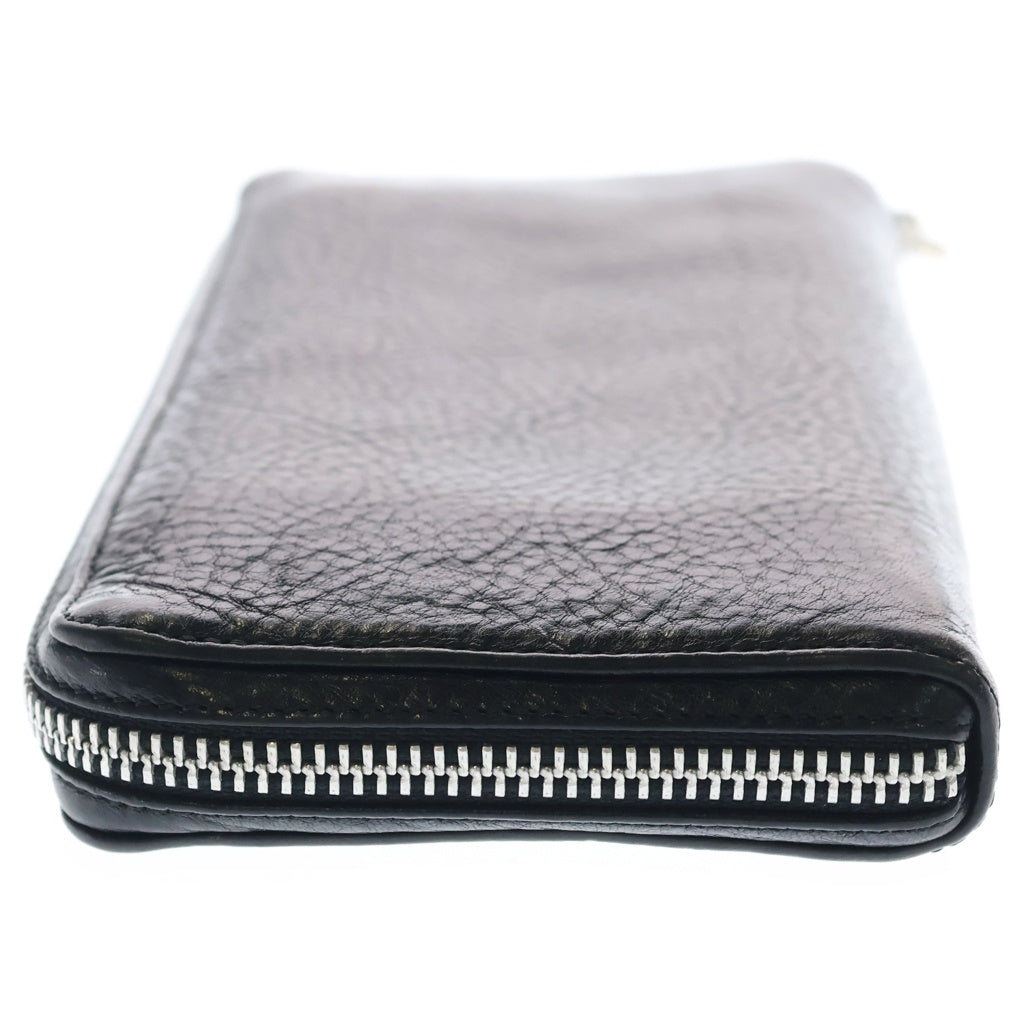 CHROME HEARTS(クロムハーツ) REC F ZIP PLANE ラウンドジップ レザーウォレット 財布 ブラック