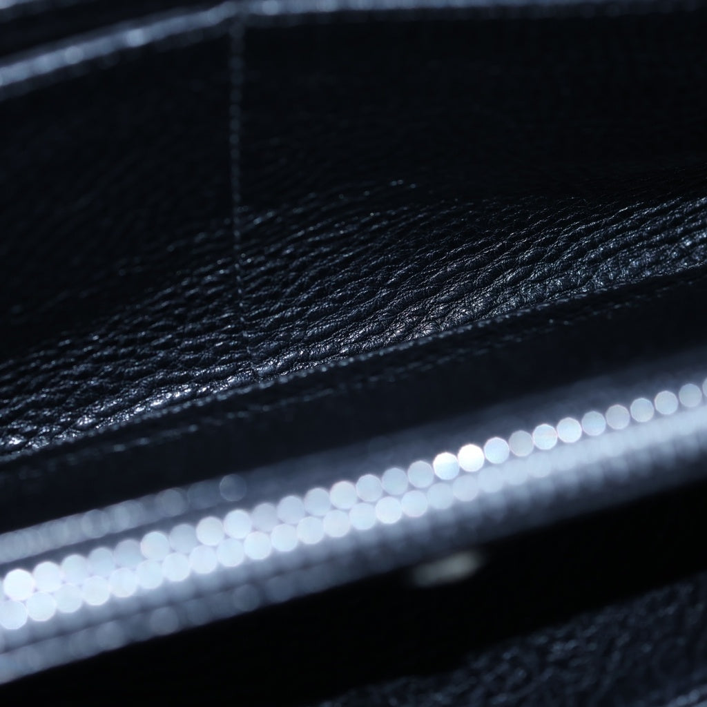 CHROME HEARTS(クロムハーツ) REC F ZIP PLANE ラウンドジップ レザーウォレット 財布 ブラック