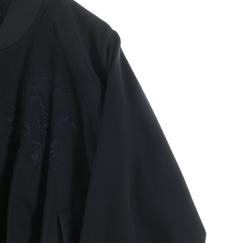 COMME des GARCONS(コムデギャルソン) SATIN SHORT SOUVENIR JACKET サテンショートスーベニアジャケット レディース ブラック GJ-11082S