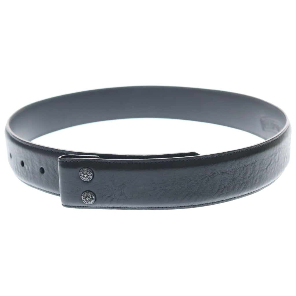 CHROME HEARTS(クロムハーツ) 1.5 STRAP 1.5インチ ホースシューリベッツ レザーベルトストラップ ブラック 28