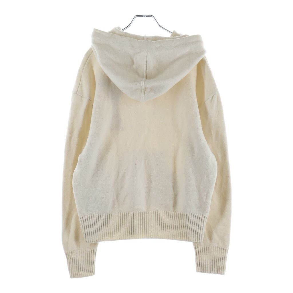 ami paris(アミパリス) フロントロゴ ニットパーカー フーディー アイボリー UK5802.018 レディース