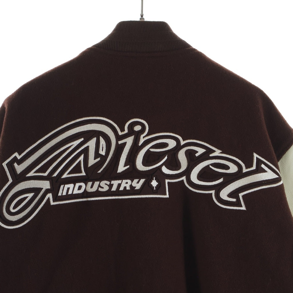 DIESEL(ディーゼル) 78 ワッペン ウールスタジャン ブラウン A18503