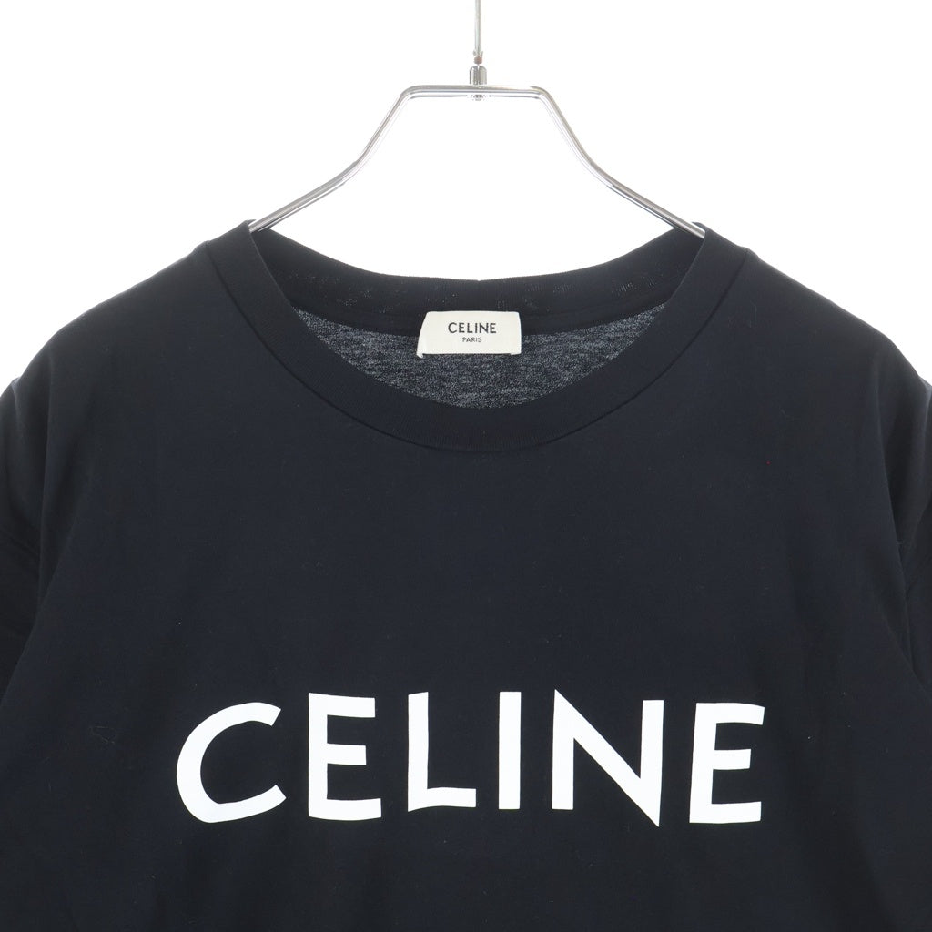 CELINE(セリーヌ) ロゴデザイン ルーズ半袖Tシャツ ブラック 2X764671Q