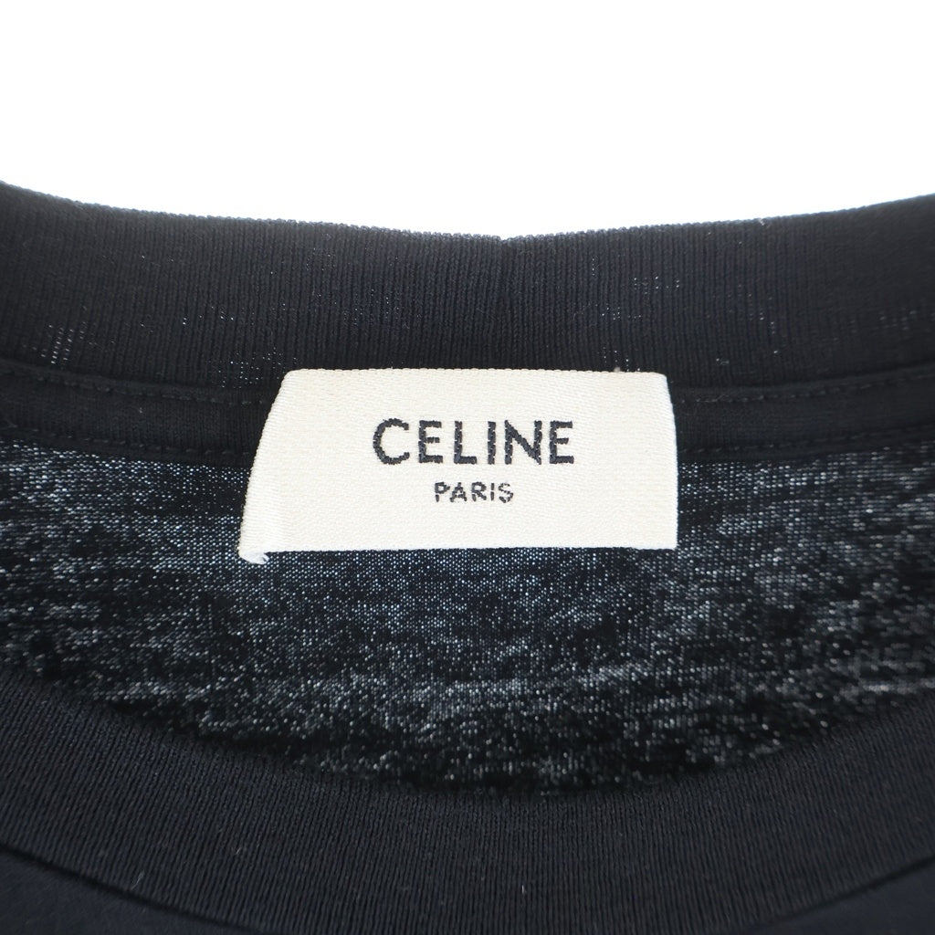 CELINE(セリーヌ) ロゴデザイン ルーズ半袖Tシャツ ブラック 2X764671Q