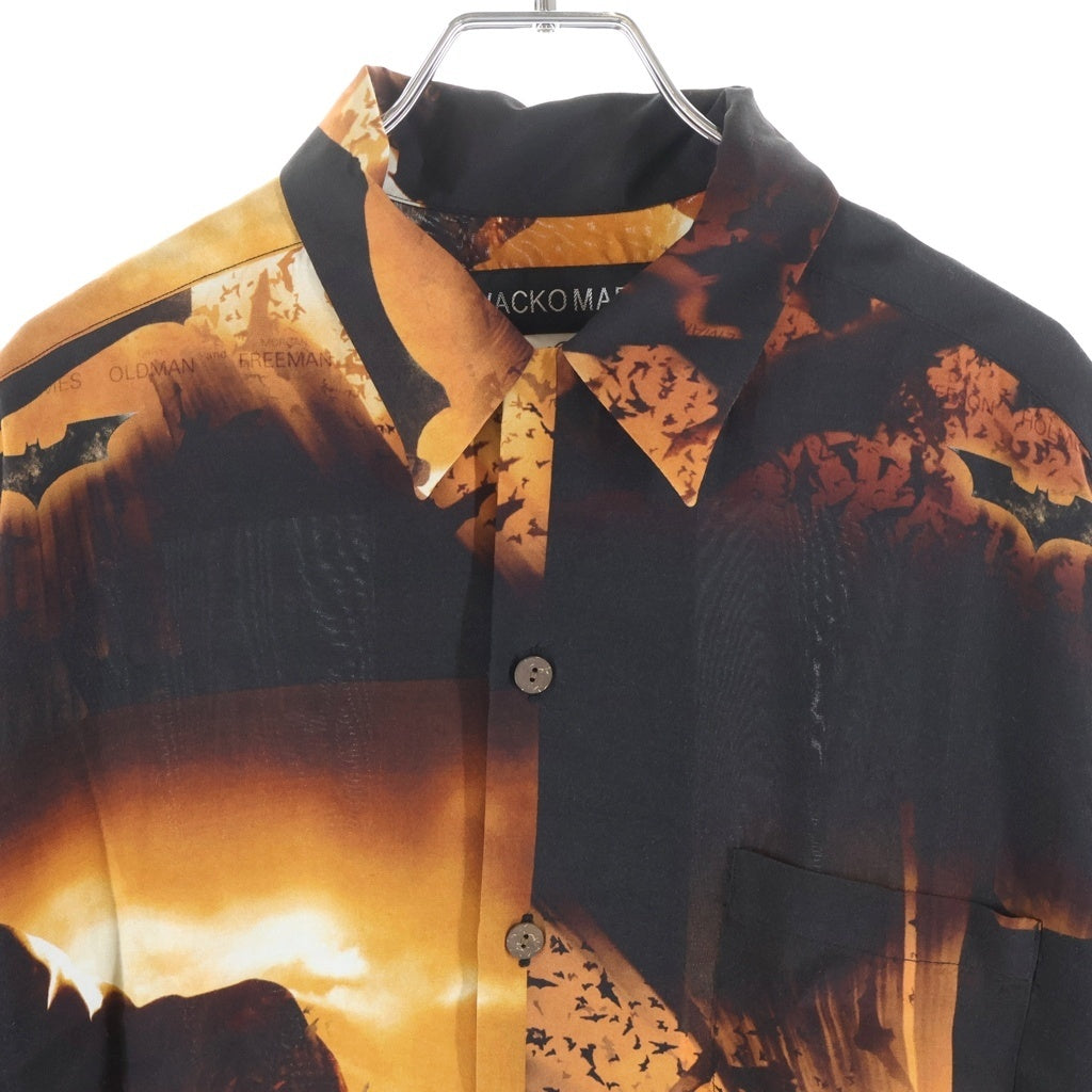 WACKO MARIA(ワコマリア) 25SS アロハシャツ バットマングラフィック開襟シャツ オレンジ TDKT-WM-HI01