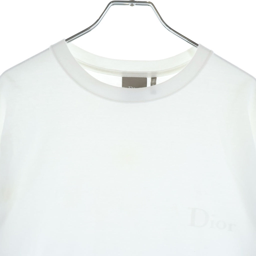DIOR(ディオール) 26SS ロゴ刺繍半袖Tシャツ カットソー ホワイト 683J606A0677